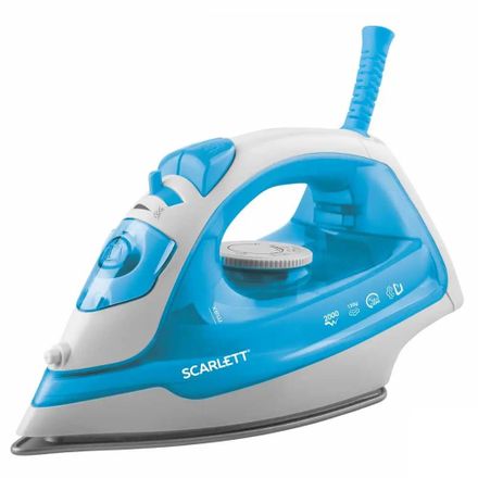 Утюг Scarlett SC-SI30P12, с паровым ударом, 2000Вт, голубой