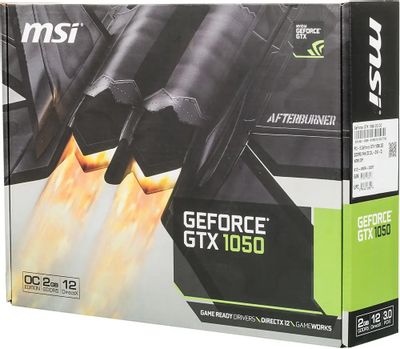 MSI NVIDIA GeForce GTX 1050 GeForce GTX 1050 2G OC 2 GDDR5 Ret 404730