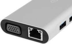 Стыковочная станция Digma DS-051, USB Type-CхUSB, серебристый