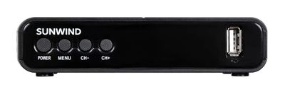 Ресивер DVB-T2 SunWind SUN-DVBT201BK, черный – купить в Ситилинк | 1405853
