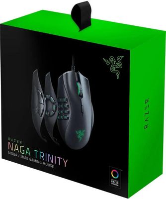 Мышь Razer Naga Trinity, игровая, оптическая, проводная, USB, черный  [rz01-02410100-r3m1] – купить в Ситилинк | 1855087