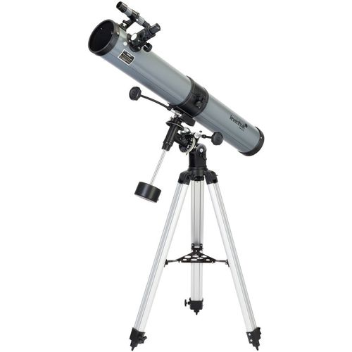 Телескоп LEVENHUK 76 Plus рефлектор d76мм fl900мм 152x серый, черный [77104]