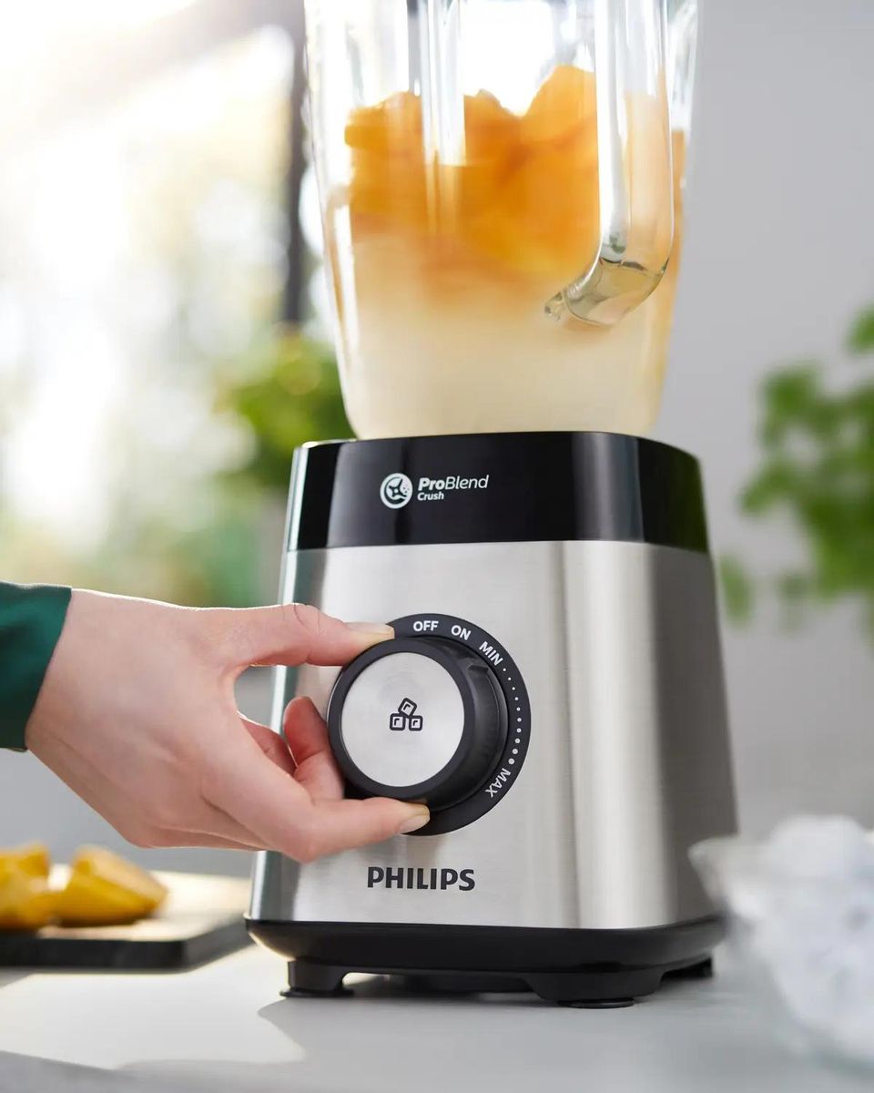 Отзывы на Блендер Philips HR3571/90, стационарный, серебристый в  интернет-магазине СИТИЛИНК (1384411)