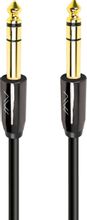 Изображение товара Кабель аудио CAWEON II,  Jack 6.3 (m) -  Jack 6.3 (m),  медь луженая, 5м, GOLD,  черный [ii-5m]