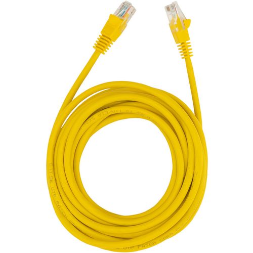 Патч-корд Buro литой (molded), UTP, кат.5E, 5м, 4 пары, 26AWG, алюминий омедненный, многожильный, желтый — цена и наличие Патч-корд Buro литой (molded), UTP, кат.5E, 5м, 4 пары, 26AWG, алюминий омедненный, многожильный, желтый