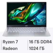 Изображение товара Ноутбук Acer Swift Go 14 SFG14-41-R7EG с дисплеем IPS 14" и процессором Ryzen 7