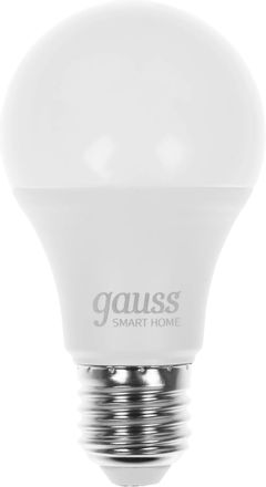 Умная лампа GAUSS Smart Home E27 белая 8.5Вт 806lm Wi-Fi (1шт) [1130112]
