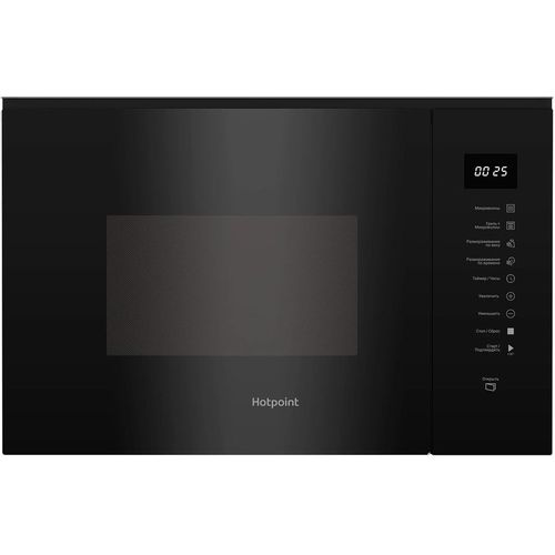 Встраиваемая микроволновая печь HOTPOINT MF25G BL H, 25л, 900Вт, черный [869891300020]