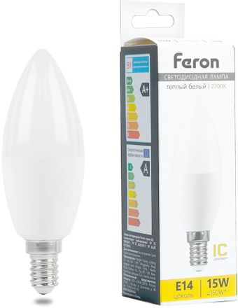 Упаковка ламп LED FERON E14,  свеча, 15Вт, LB-980, 10 шт. [52072-10]