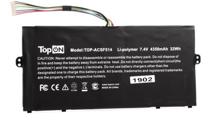 Батарея для ноутбуков TopON TOP-ACSF514, 4350мAч, 7.4В [103541]