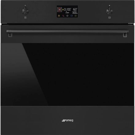 Духовой шкаф электрический SMEG Classica SO6302M2N, 68л, дверца с 4 стеклами, черный