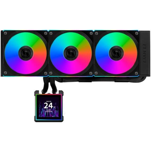Система водяного охлаждения Lian Li HydroShift II LCD-S 360CL, LCD, 4-pin, ARGB, 120мм, черный, retail [g89.ghs2lcds36cb.r0]