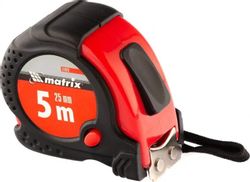 Рулетка строительная MATRIX Status magnet fixation, 5м x25мм
