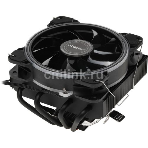 Устройство охлаждения (кулер) ALSEYE H120T, 4-pin, RGB, 120мм, черный, retail [h120td (h120t)]