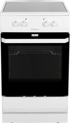 Электрическая плита Hansa FCCW530001, стеклокерамика, без крышки, белый ...