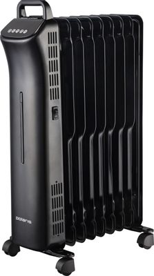 Масляный радиатор Polaris POR 0520, с терморегулятором, 2000Вт, 9 секций, 3 режима, черный