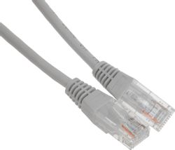Патч-корд LanMaster вилка RJ-45, вилка RJ-45, кат.5E, ПВХ, 0.3м, серый