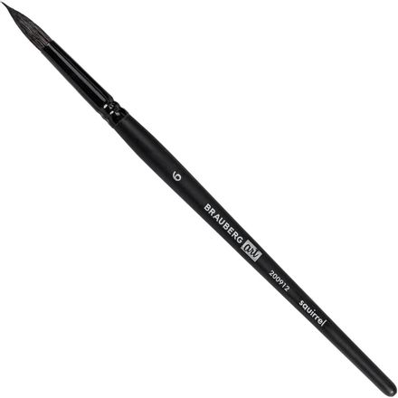 Кисть BRAUBERG Classic, 200912, художественная, из волоса белки, круглая, №6