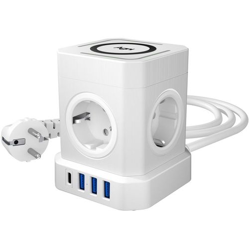 Сетевой фильтр AGNI TP-VE4U5E-C-W, 3м, белый [tp-ve4u5e-c-w-3m-white]