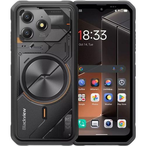 6.56" Смартфон BLACKVIEW 8/128Gb, Fort 100, NFC, IPS, 90Гц, 5000мAч, черный