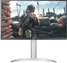 Изображение товара 27" Монитор LG UltraFine 27UP650K-W,  3840x2160,  IPS,  2хHDMI,  1хDP,  черный и серебристый [27up650k-w.aruz]