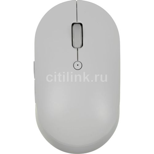 Мышь беспроводная Xiaomi Mi Dual Mode Silent Edition, Bluetooth/Радио, оптическая, USB, 1300dpi, белый [hlk4040gl]