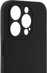 Чехол (клип-кейс) BORASCO Silicone Case, для Apple iPhone 15 Pro, черный