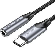 Изображение товара Переходник для наушников VENTION BGMHF Jack 3.5 - USB Type-C медь 1м черный