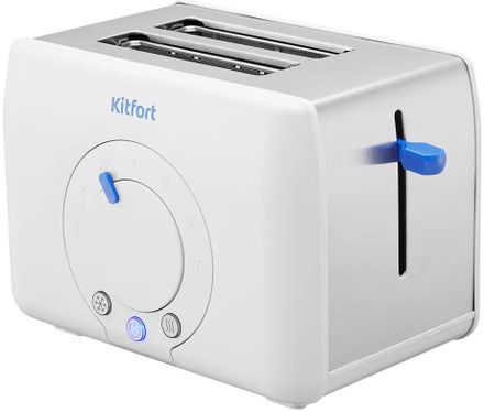 Тостер KitFort КТ-6562, белый/стальной