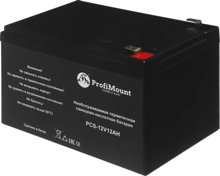 Аккумуляторная батарея PROFICABLE PCS-12V12AH для ИБП, 12В, 12Ач