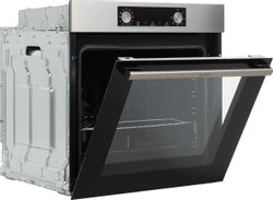 Духовой шкаф электрический Gorenje BO6735E05X, 77л, нержавеющая сталь/черный
