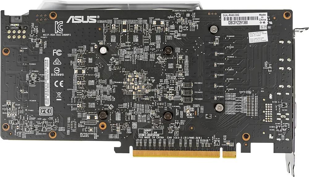 Asus dual rx 480 8gb top