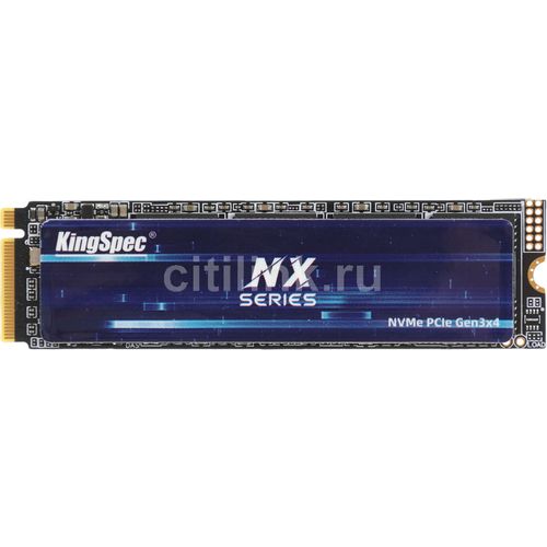 SSD накопитель KINGSPEC NX-256 256ГБ, M.2 2280, PCIe 3.0 x4, NVMe, M.2