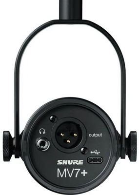 Микрофон SHURE MV7+-K, черный – купить в Ситилинк | 2062571