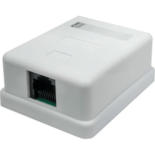 Розетка Suprlan (10-0307-1) наклад. RJ45 1 кат.5E UTP бел.