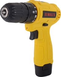 Дрель-шуруповерт EUROLUX ДА-12/1Li, 1.5Ач