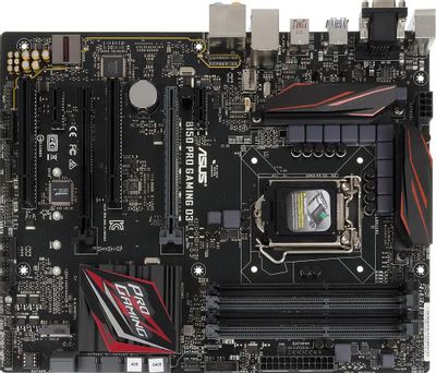 ASUS B150 PRO GAMING D3 LGA 1151 Intel B150 ATX Ret 331239