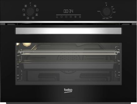 Духовой шкаф электрический Beko BBCM13300X, 48л, дверца с 3 стеклами, нержавеющая сталь/черный