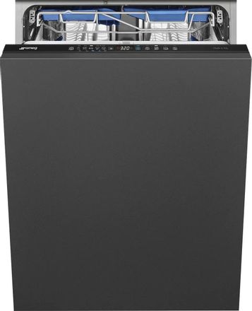 Встраиваемая посудомоечная машина SMEG STL342CSL, полноразмерная, ширина 59.8см, полновстраиваемая, загрузка 13 комплектов, серый