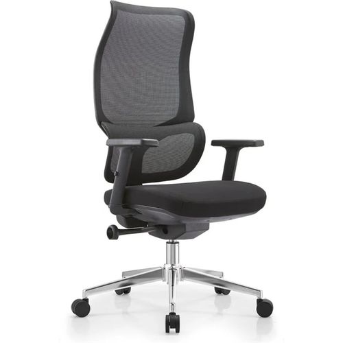 Кресло SITUP Sakura (Сакура), сетка/ткань, до 150кг, синхромеханизм, регулируемые 1D подлокотники, черный