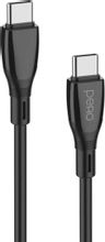Изображение товара Кабель PERO DC-11,  USB Type-C (m) -  USB Type-C (m),  1м,  3A,  черный
