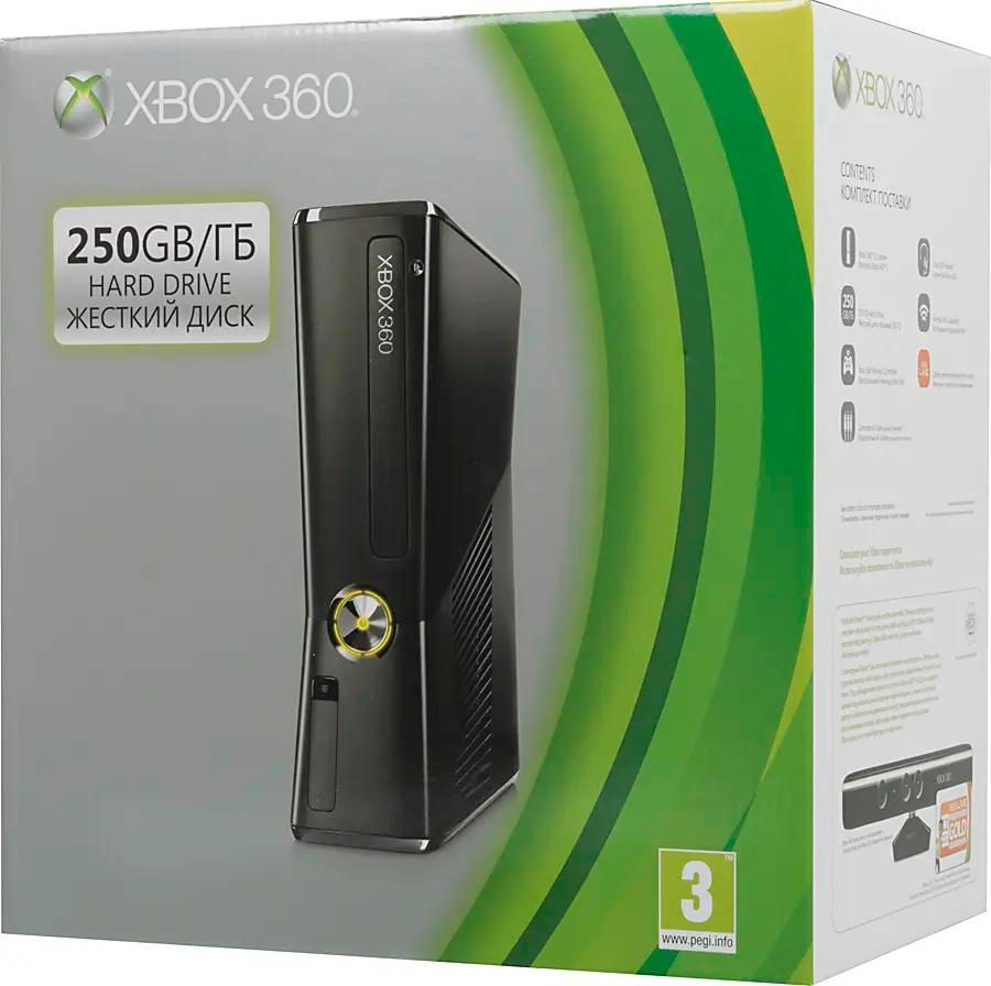 Игровая консоль Microsoft Xbox 360 +3 игры: Forza4, Ведьмак 2, Far Cry 3  250ГБ – купить в Ситилинк | 737240