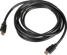 Изображение товара HDMI кабель 3 м+ 1.4, позолоченные контакты, черный, круглое сечение