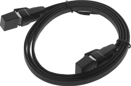 Кабель UGREEN NW134 литой (molded), FTP, кат.8, 1м, 4 пары, 30AWG, медь, многожильный, черный
