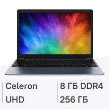 Изображение товара Ноутбук CHUWI HeroBook Pro 14.1", IPS, Intel Celeron N4020 1.1ГГц, 2-ядерный, 8ГБ LPDDR4, 256ГБ SSD,  Intel UHD Graphics  600, Windows 11 Home, серый [1746087]