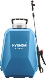 Опрыскиватель Hyundai HYSP 1612, аккумуляторный, ранцевый, 16л, голубой/серый