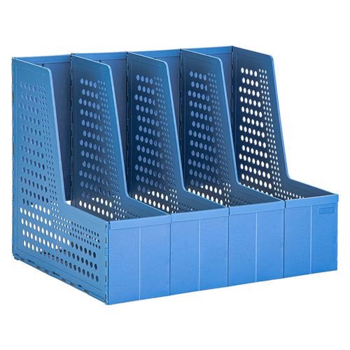 Лоток вертикальный Deli 79006Blue, 335х250х260, пластик, синий