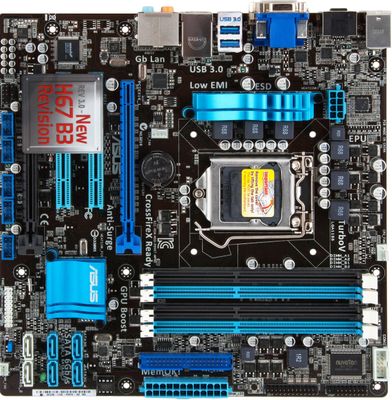 Характеристики Материнская плата ASUS P8H67-M PRO, LGA 1155, Intel H67 ...