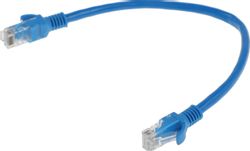 Патч-корд CABLEXPERT PP6U-0.25M/B литой (molded), UTP, кат.6, 0.25м, синий