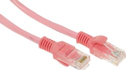 Патч-корд CABLEXPERT PP12-0.5M/RO литой (molded), UTP, кат.5E, 0.5м, розовый